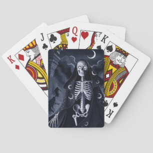Jeu De Cartes Skeleton Wizard Design Poker Jouer des cartes