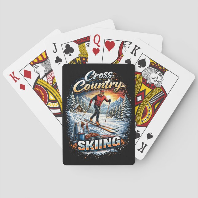 Jeu De Cartes Ski de fond (dos)