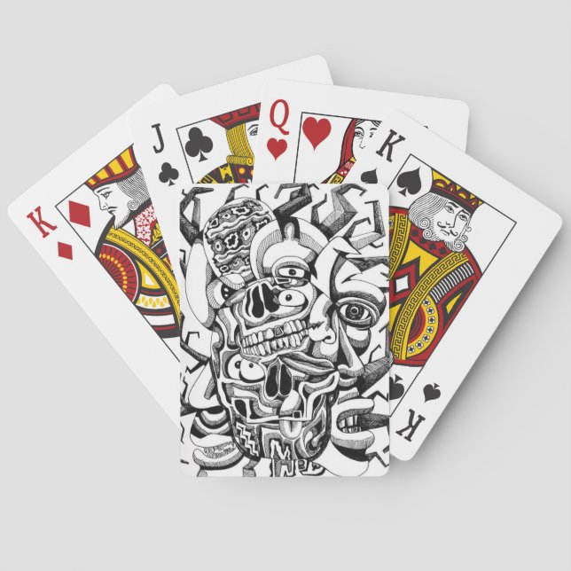 Jeu De Cartes Skulls et Meat Heads (dos)