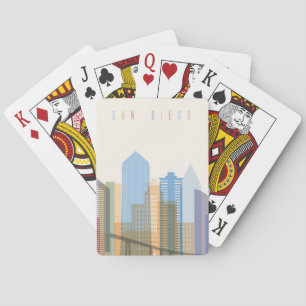 Jeu De Cartes Skyline de la ville de San Diego