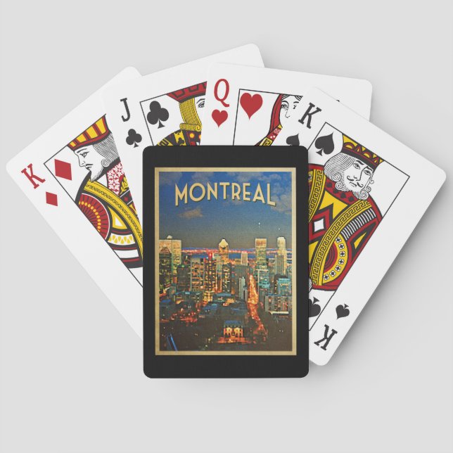 Jeu De Cartes Skyline de Montréal (dos)
