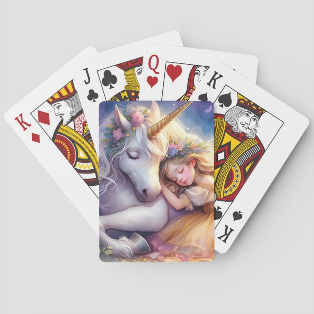 Jeu De Cartes Sleeping Girl Unicorn Dreamscape (dos)