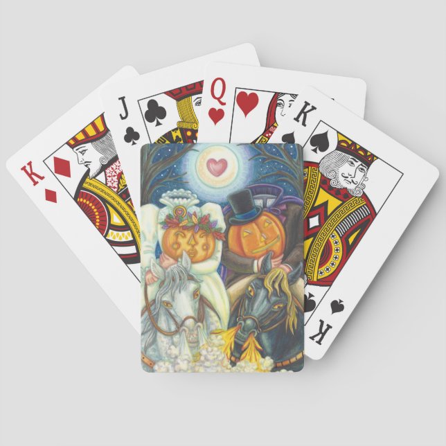 JEU DE CARTES SLEEPY HOLLOW MARIAGE, HALLOWEEN JOUER CARTES (dos)