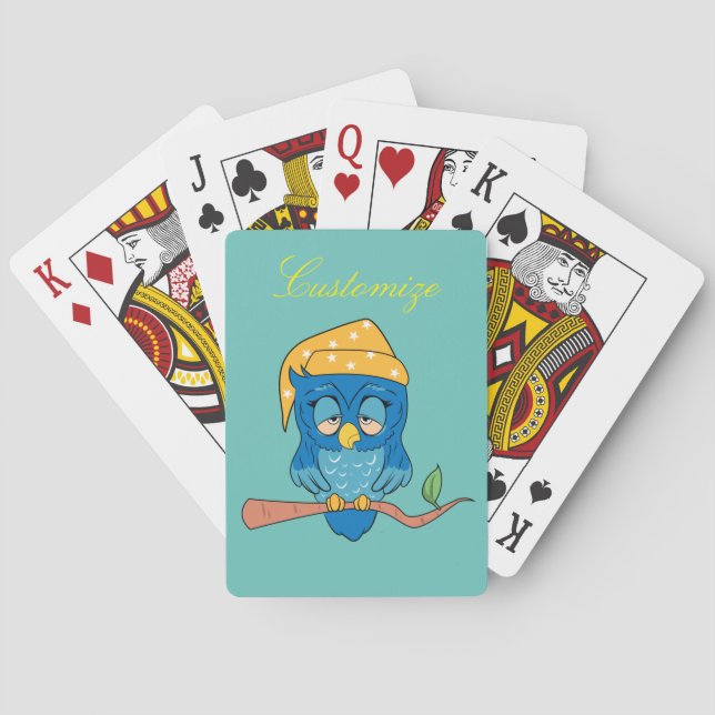 Jeu De Cartes Sleepy Owl Thunder_Cove (dos)