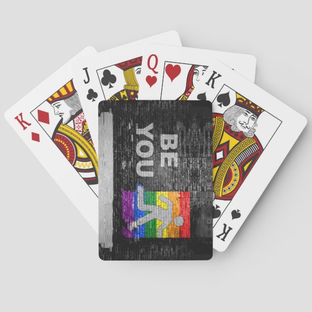 Jeu De Cartes SlipperyJoe's Be You black brick wall walk figu (dos)
