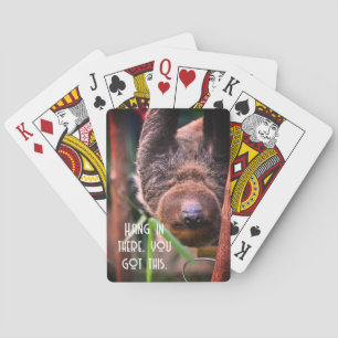 Jeu De Cartes Sloth Hanging Out Funny Deck De