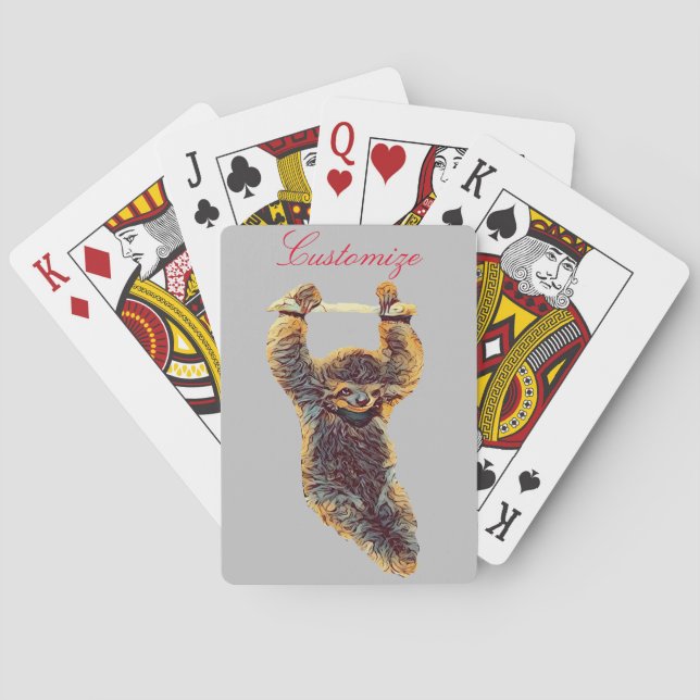 Jeu De Cartes Sloth Hanging Out Thunder_Cove (dos)