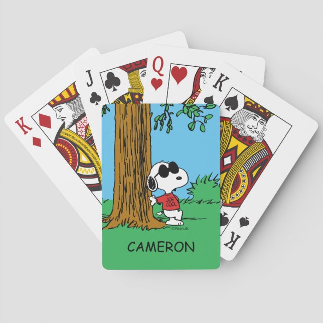 Jeu De Cartes Snoopy "Joe Cool" Debout Cartes de jeu (dos)