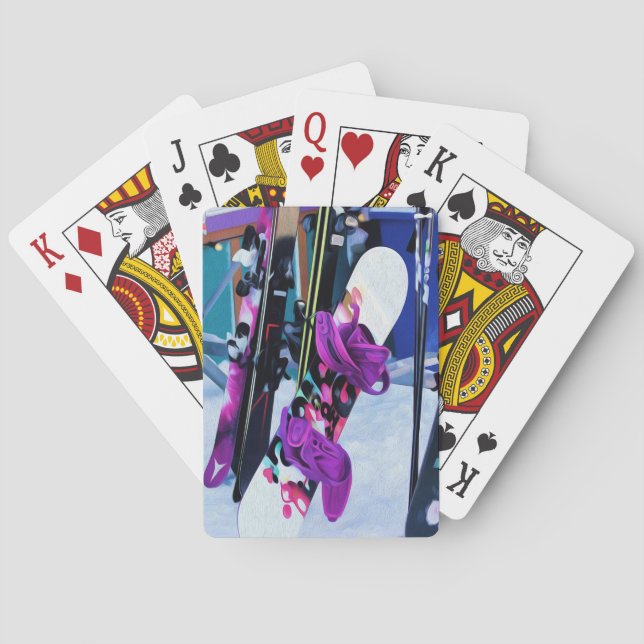 Jeu De Cartes Snow Time (dos)