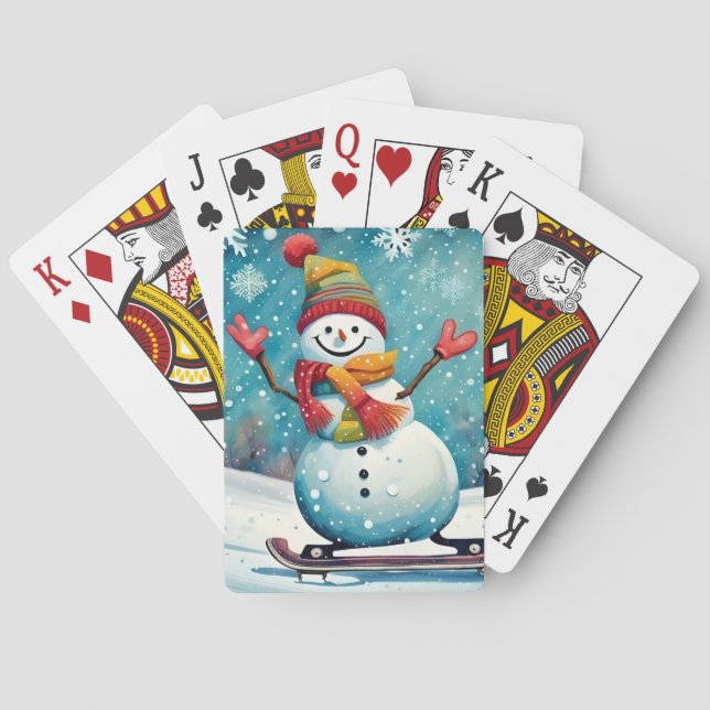 Jeu De Cartes Snowboard Snowman - Jouer aux cartes (dos)