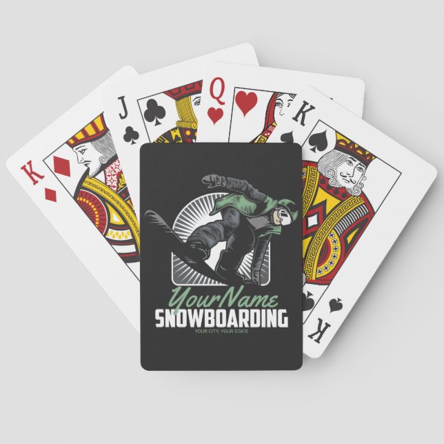 Jeu De Cartes Snowboarding (dos)