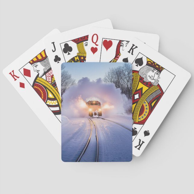Jeu De Cartes Snowburst Express: Winter Train Playing Cards (dos)