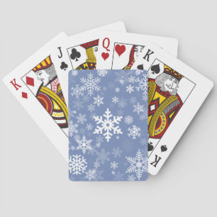Jeu De Cartes Snowflakes Personnaliser graphique Arrière - plan 