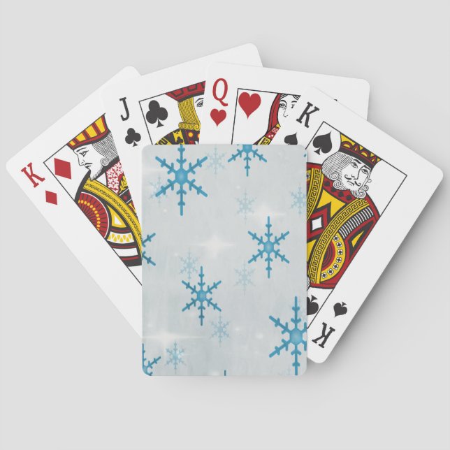 Jeu De Cartes SnowflakesBling Noël (dos)