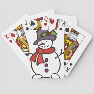 Jeu De Cartes Snowman Jouer Aux Cartes