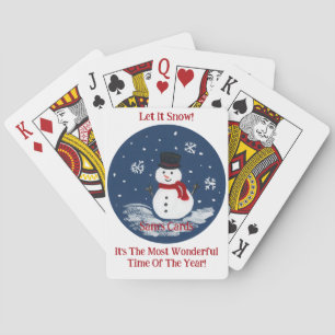 Jeu De Cartes Snowman Merveilleux temps année PERSONNALISER Pont