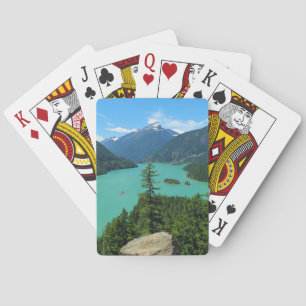 Jeu De Cartes Snowy Mountain Turquoise Lake à Washington