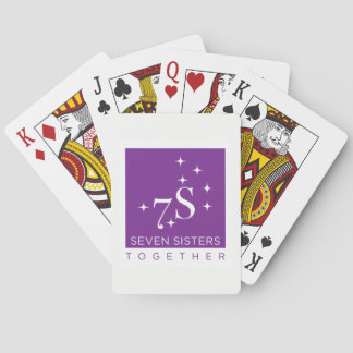 Jeu De Cartes Soeur sept jouant ensemble aux cartes
