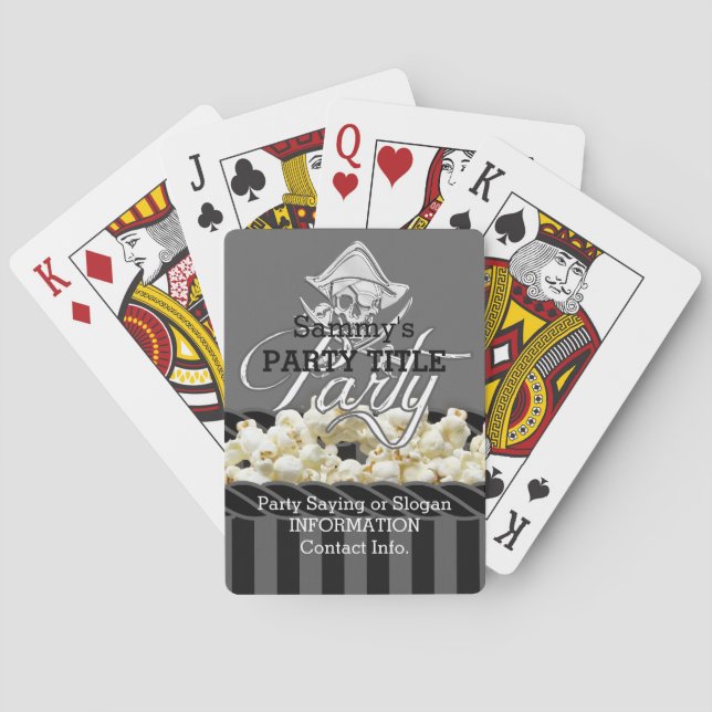 Jeu De Cartes Soirée de la Journée du Pirate (dos)