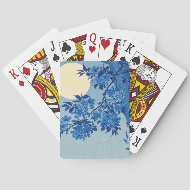 Jeu De Cartes Soirée Lune Arbre Bleu Lune (dos)