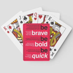 Jeu De Cartes Sois Courageux ! Soyez Audacieux ! Sois Rapide ! C