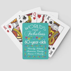 Jeu De Cartes soixantième Anniversaire la plupart de groupe