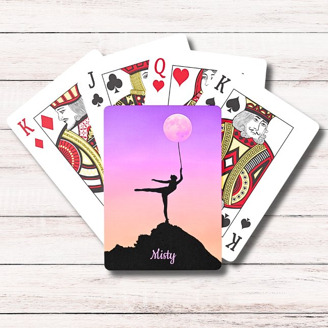 Jeu De Cartes Solde de lune de ballet Nom personnalisé (Créateur téléchargé)