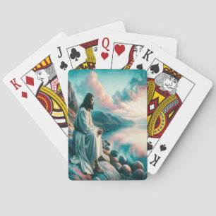 Jeu De Cartes Solitude divine au coucher du soleil