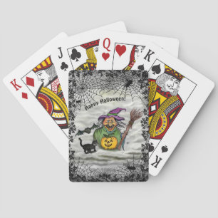 Jeu De Cartes Sorcière, Chat, Chauve-souris et Citrouille, Bonne