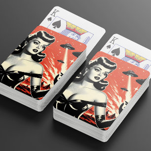 Jeu De Cartes Soucoupes Volantes Vintage Épinglé