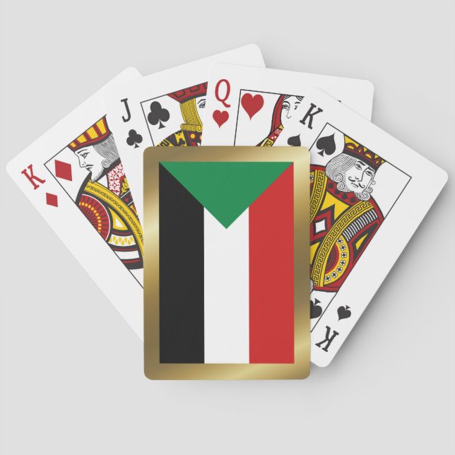 Jeu De Cartes Soudan Drapeau Jouer des cartes (dos)