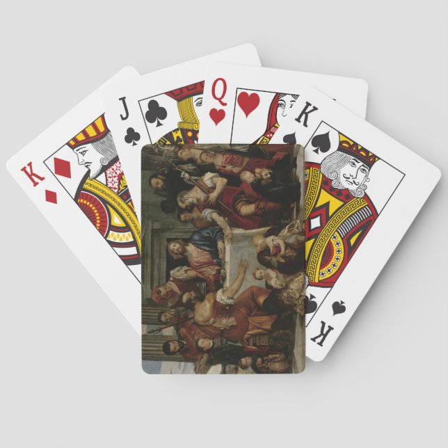 Jeu De Cartes Souper à Emmaus (huile sur toile) (dos)