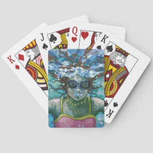 Jeu De Cartes Sous la nage aquatique