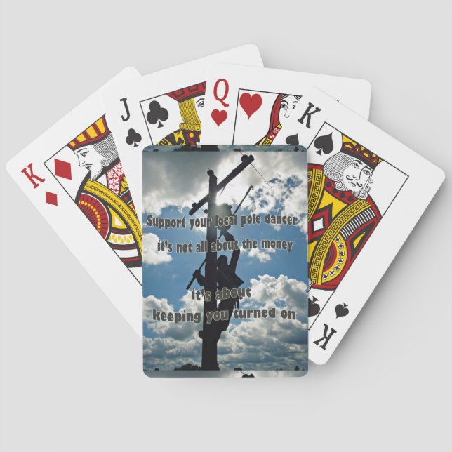 Jeu De Cartes Soutenez votre Lineman (dos)