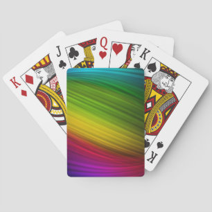 Jeu De Cartes Spectre Impressionnant de Couleurs de l'Arc-en-Cie