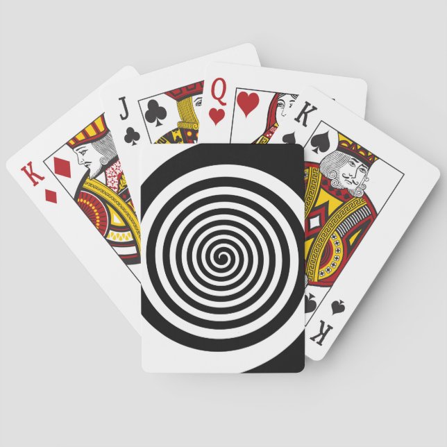Jeu De Cartes Spiral de l'hypnotique noire (dos)