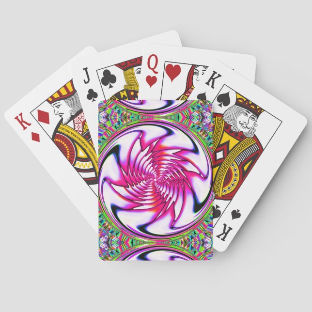 Jeu De Cartes Spiral rose sort (dos)