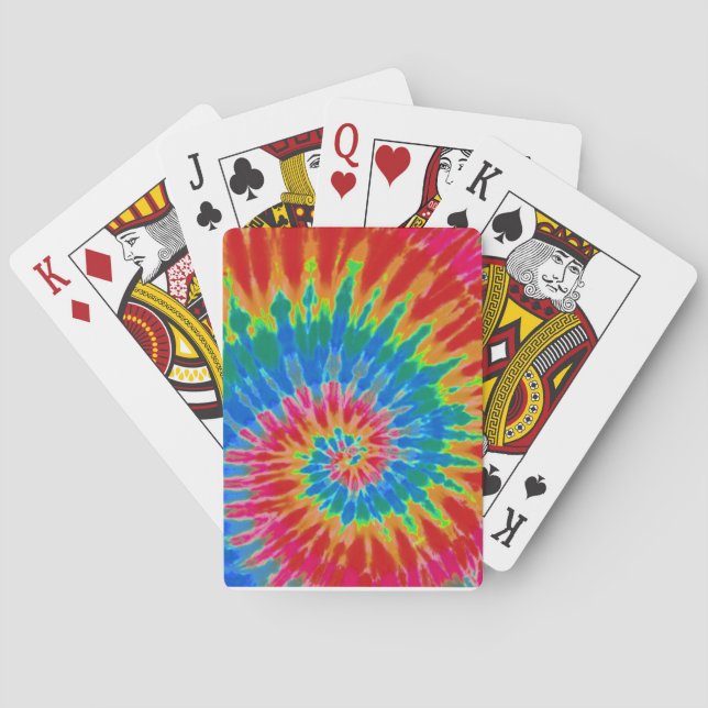 Jeu De Cartes Spiral Tie Dye Playing Cards (dos)