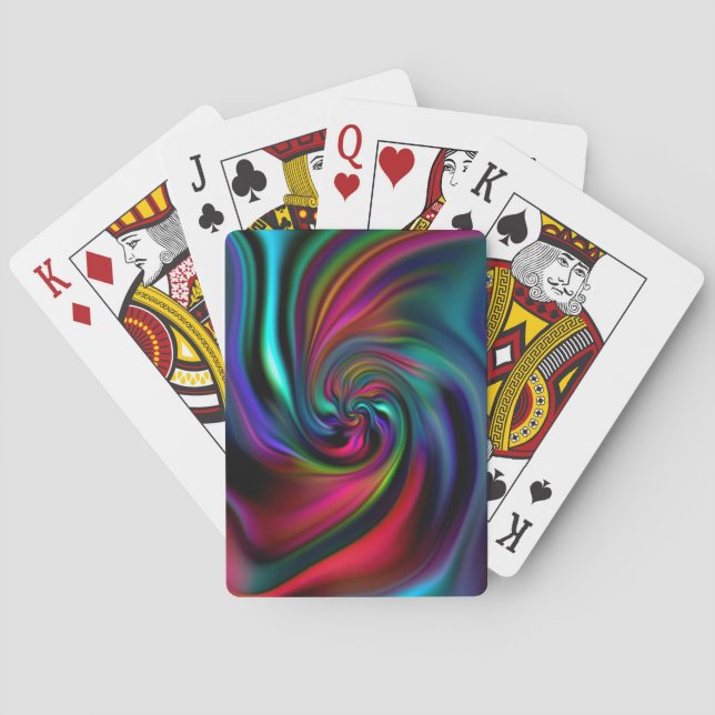 Jeu De Cartes Spirales Arrière - plans Abstraites douces I (dos)