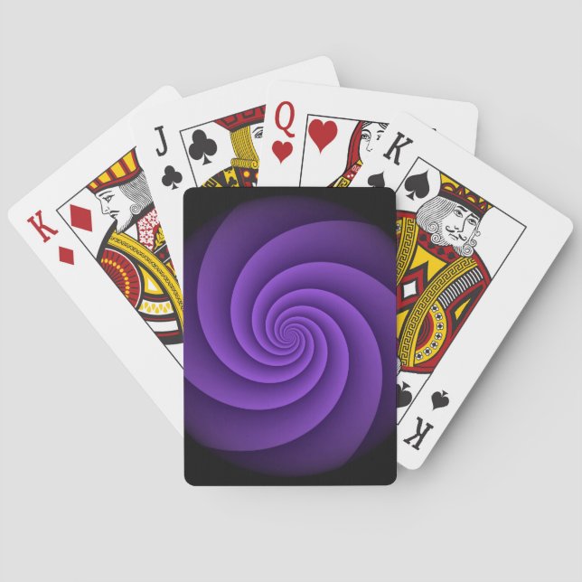 Jeu De Cartes Spirales Arrière - plans Abstraites douces IV (dos)