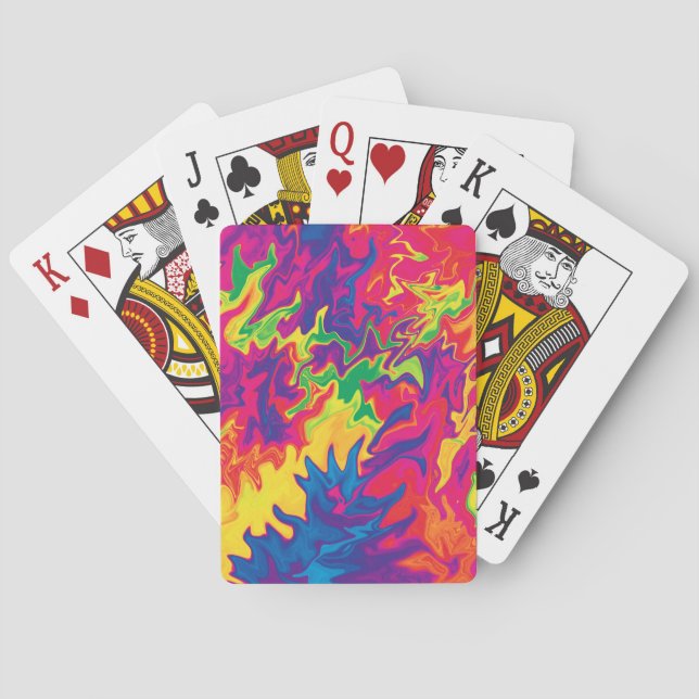 Jeu De Cartes Splashing psychédélique....... (dos)