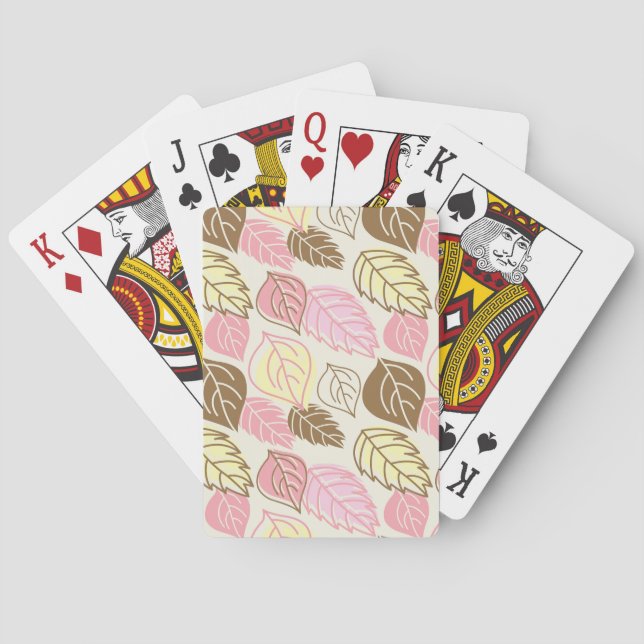 Jeu De Cartes Splendor d'automne : Motif sans feuille (dos)