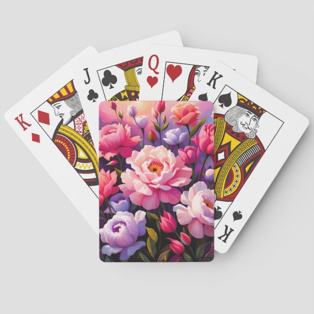 Jeu De Cartes Spring Zen Sunrise Pink Blossom Garden  (dos)