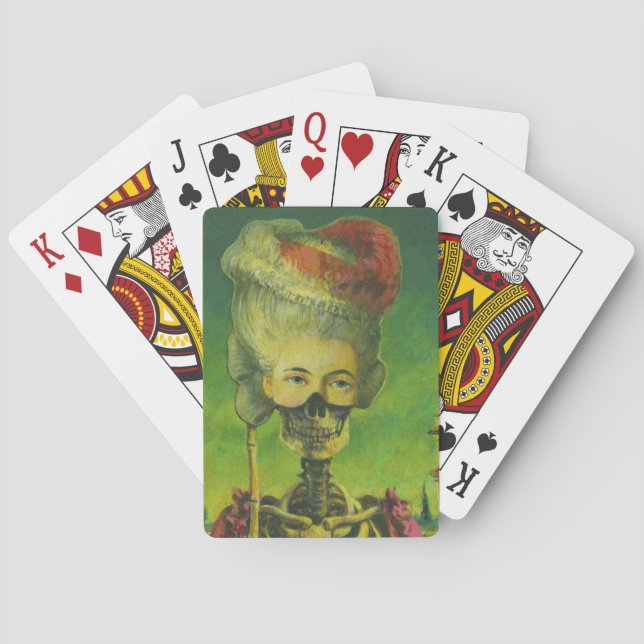 Jeu De Cartes Squelette gothique Jouer des cartes (dos)