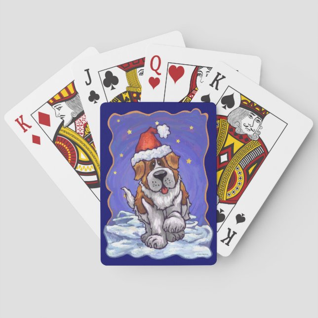 Jeu De Cartes St. Bernard Christmas (dos)