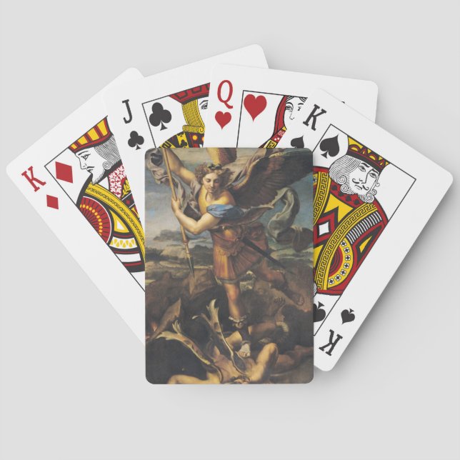 Jeu De Cartes St. Michael écrasant le démon, 1518 (dos)