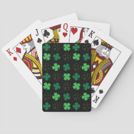 Jeu De Cartes St Patrick Day Irlandais Shamrocks verts