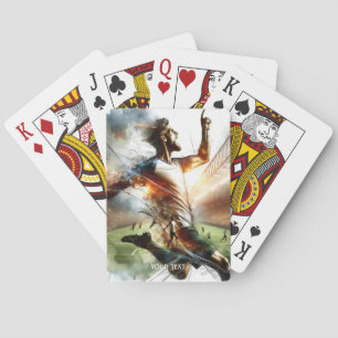 Jeu De Cartes Stade du joueur de football mignon Imaginaire