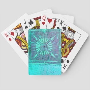 Jeu De Cartes STAR DU MATIN Aqua Blue Turquase, Turquoise