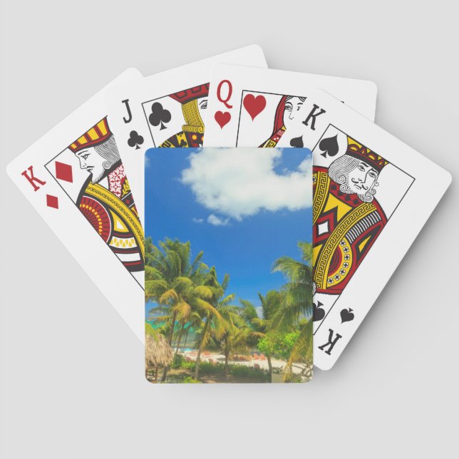 Jeu De Cartes Station balnéaire tropicale, Belize (dos)
